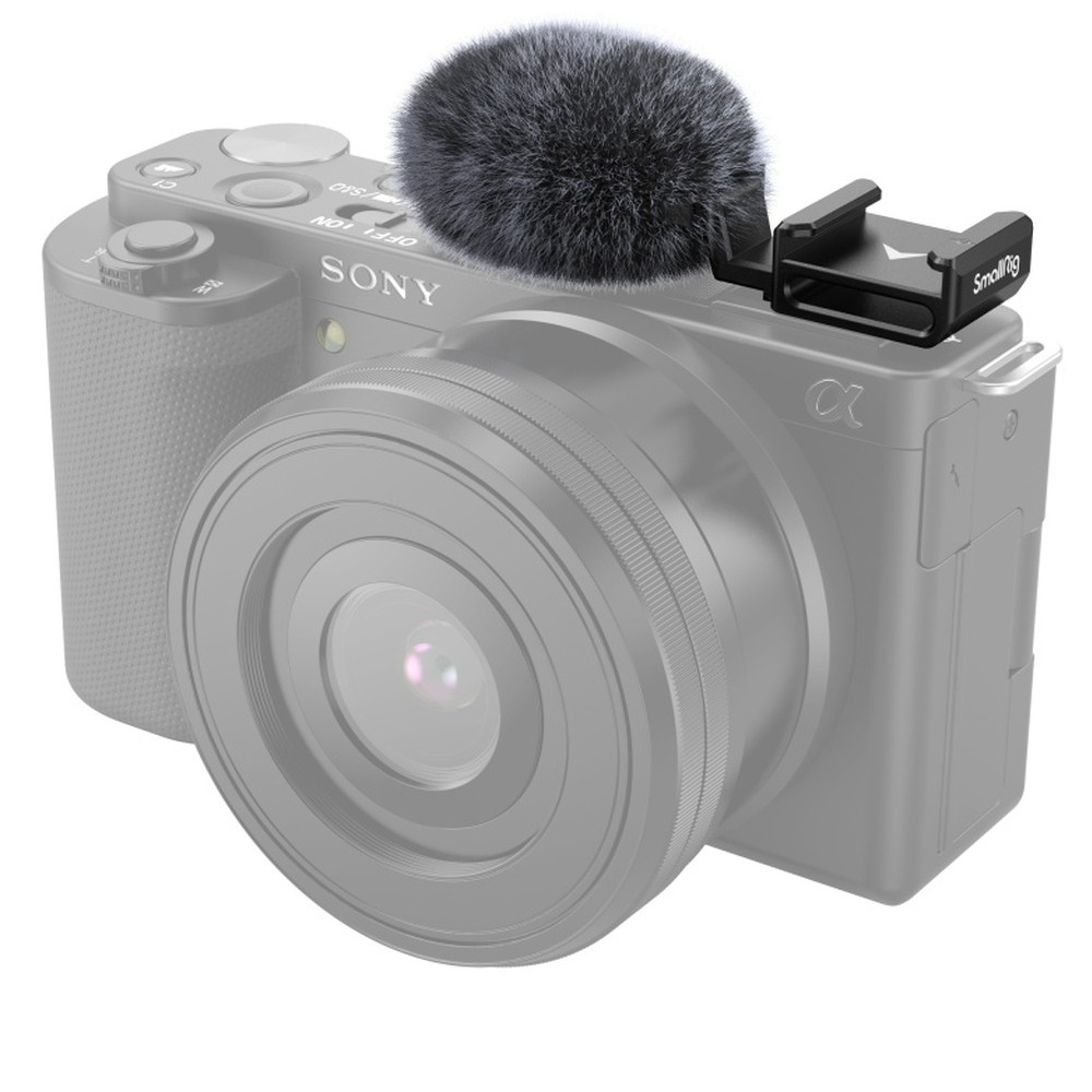 Adaptador de zapata fría SmallRig con parabrisas para Sony ZV-E10 y ZV-1 3526